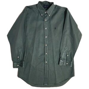 Polo by Ralph Lauren Men's Casual Button Down in Forest Green size Large